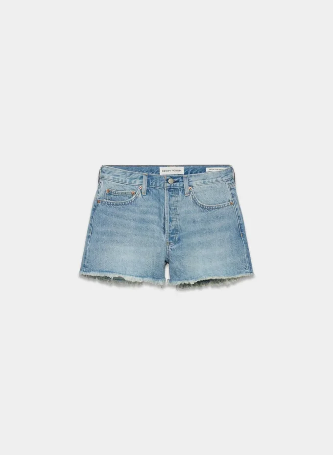 Denim Forum The Ex-boyfriend Hi-rise Denim Short Denim Forum The Ex-boyfriend Hi-rise Denim Short