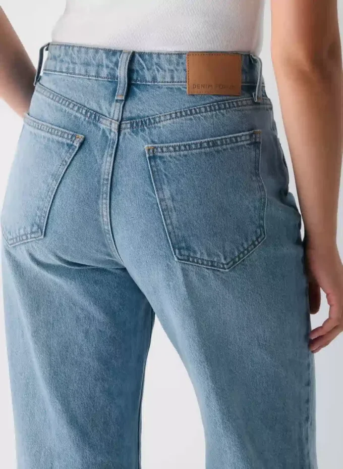 Denim Forum The Farrah Curve-fit Hi-rise Wide Jean Denim Forum The Farrah Curve-fit Hi-rise Wide Jean