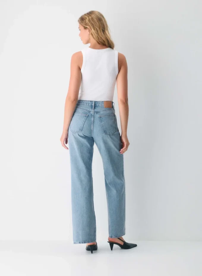 Denim Forum The Farrah Curve-fit Hi-rise Wide Jean Denim Forum The Farrah Curve-fit Hi-rise Wide Jean