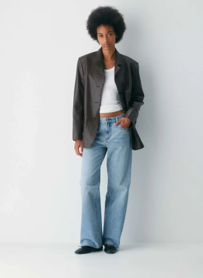 Denim Forum The Farrah Lo-rise Wide Jean Denim Forum The Farrah Lo-rise Wide Jean