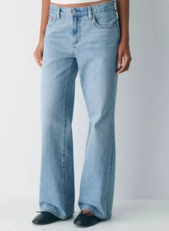 Denim Forum The Farrah Lo-rise Wide Jean