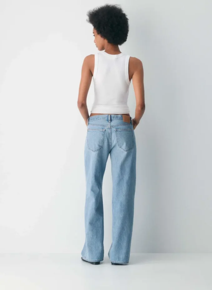 Denim Forum The Farrah Lo-rise Wide Jean Denim Forum The Farrah Lo-rise Wide Jean