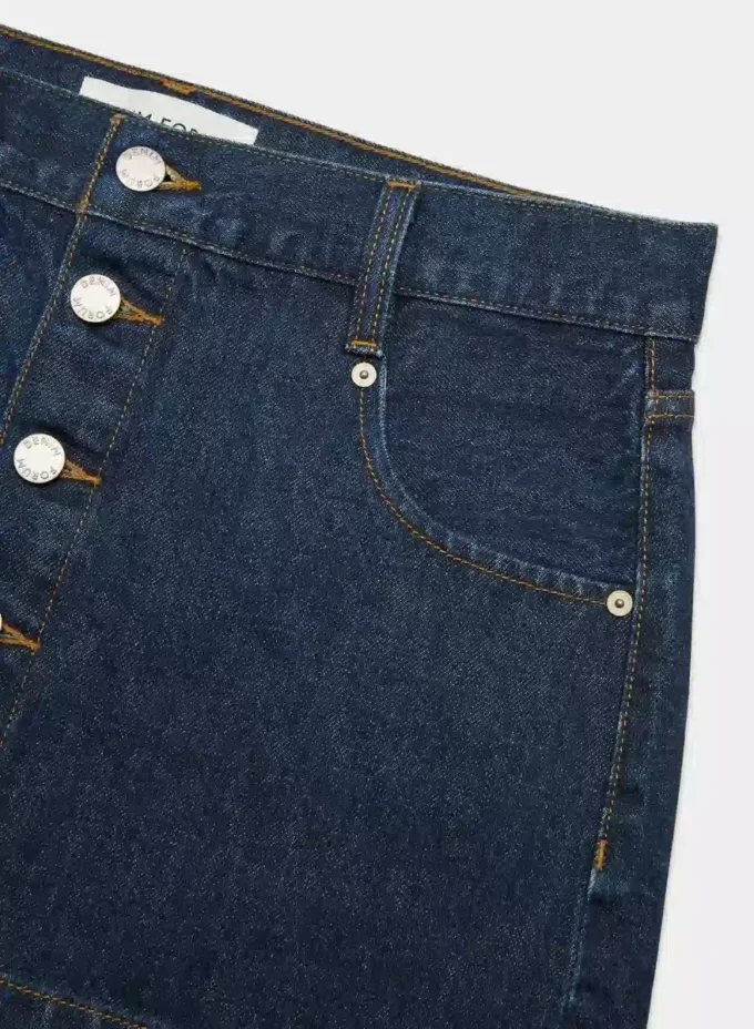 Denim Forum The Gisele Micro Denim Skirt Denim Forum The Gisele Micro Denim Skirt