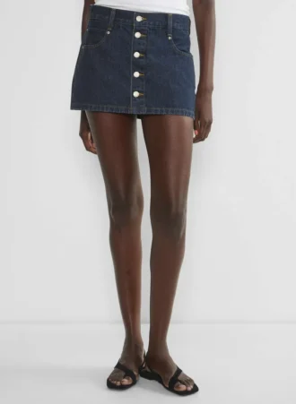 Denim Forum The Gisele Micro Denim Skirt