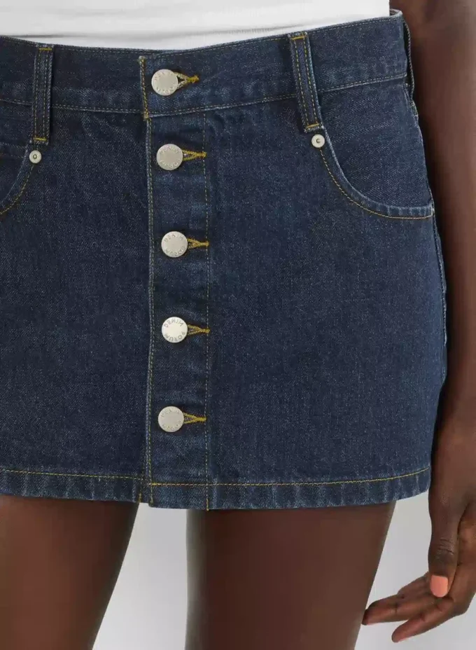 Denim Forum The Gisele Micro Denim Skirt Denim Forum The Gisele Micro Denim Skirt
