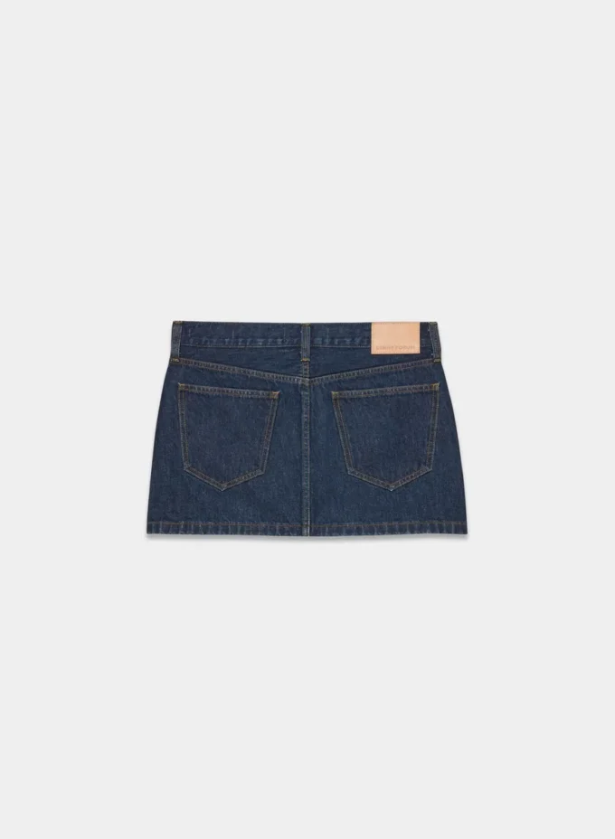 Denim Forum The Gisele Micro Denim Skirt Denim Forum The Gisele Micro Denim Skirt