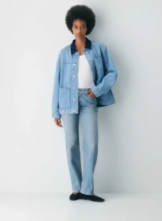 Denim Forum The Nico Super Lo-rise Straight Jean