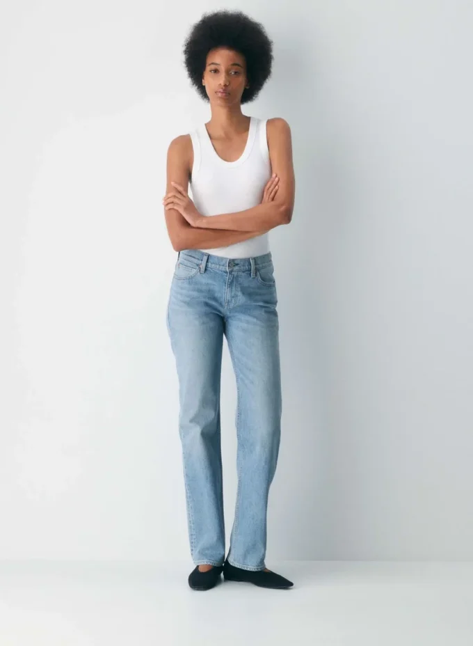 Denim Forum The Nico Super Lo-rise Straight Jean Denim Forum The Nico Super Lo-rise Straight Jean