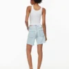Denim Forum The Yoko Hi-rise Mid-thigh Denim Short Denim Forum The Yoko Hi-rise Mid-thigh Denim Short