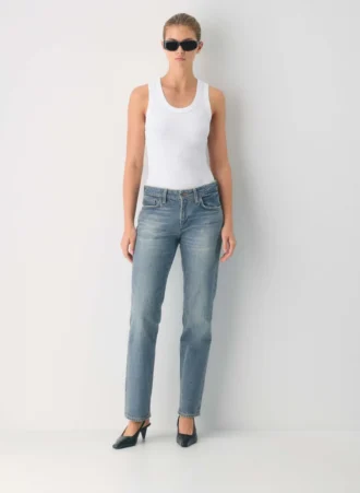 Denim Forum Tilda Curve-fit Lo-rise Straight Jean