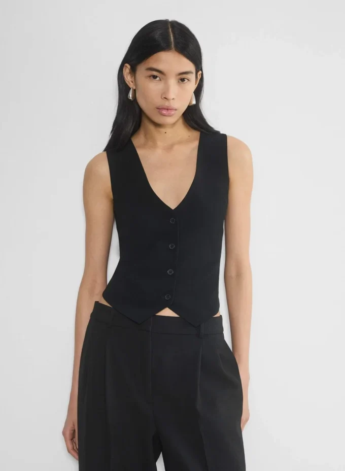 Deniro Vest – Mirror Crepe™ Deniro Vest – Mirror Crepe™