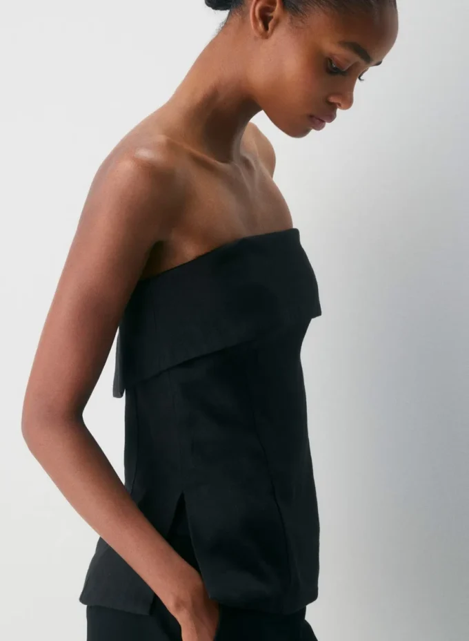 Element Linen Tube Top Element Linen Tube Top