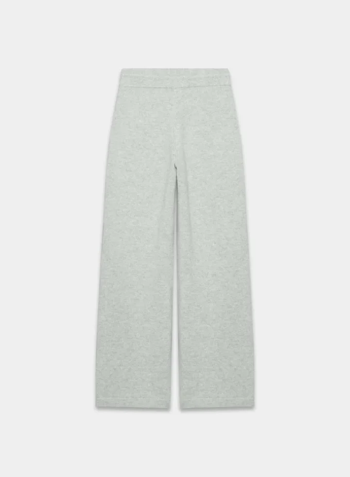 Essential Cashmere Hi-rise Wide Pant