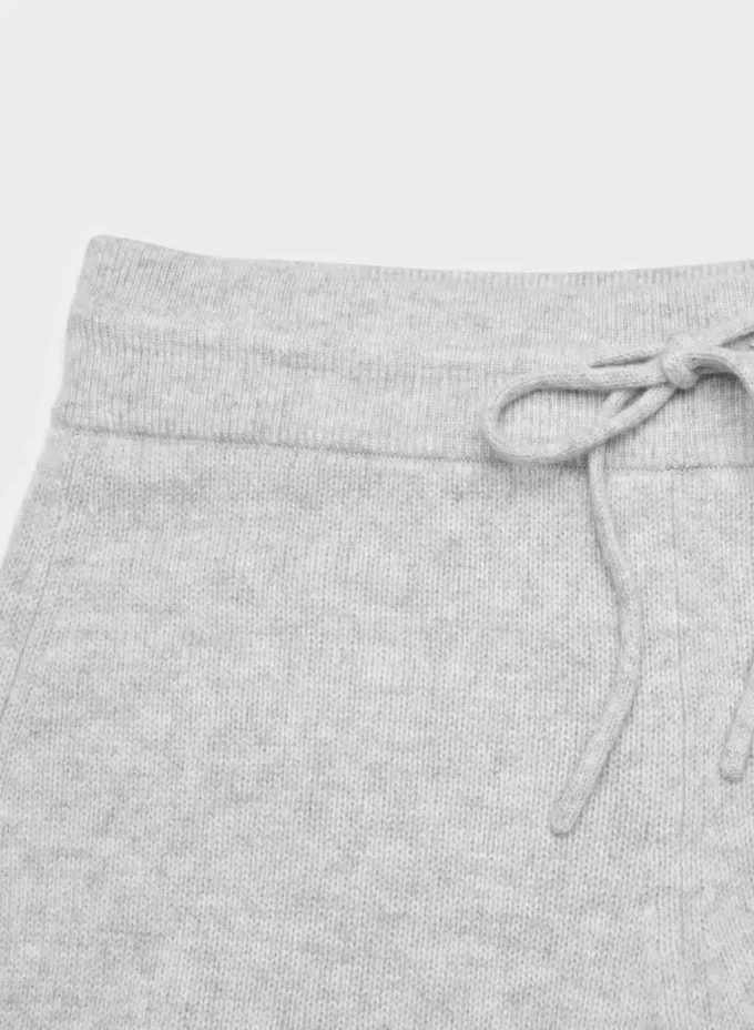 Essential Cashmere Hi-rise Wide Pant