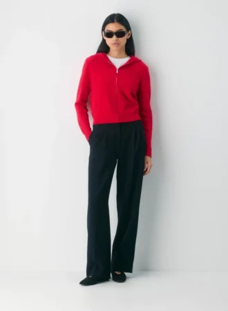 Essential Cashmere Hooded Zip-up