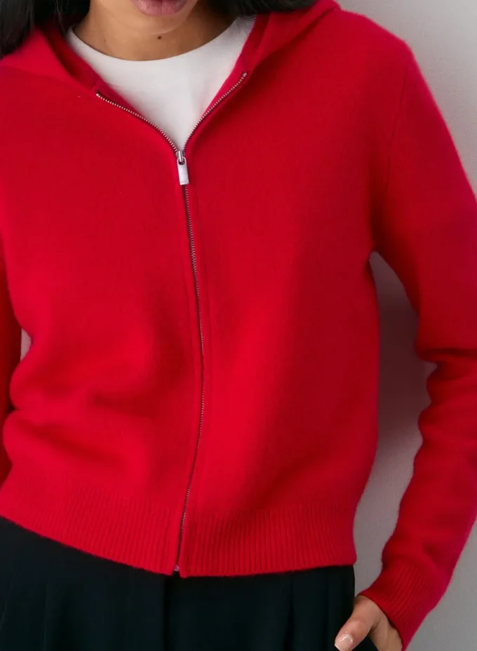 Essential Cashmere Hooded Zip-up Essential Cashmere Hooded Zip-up