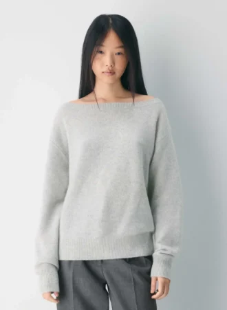 Essential Cashmere Relaxed Boatneck Sweater