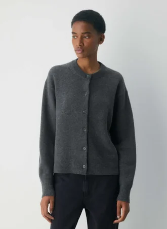 Essential Cashmere Relaxed Crew Cardigan
