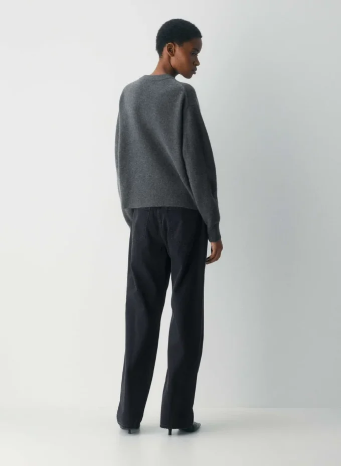 Essential Cashmere Relaxed Crew Cardigan
