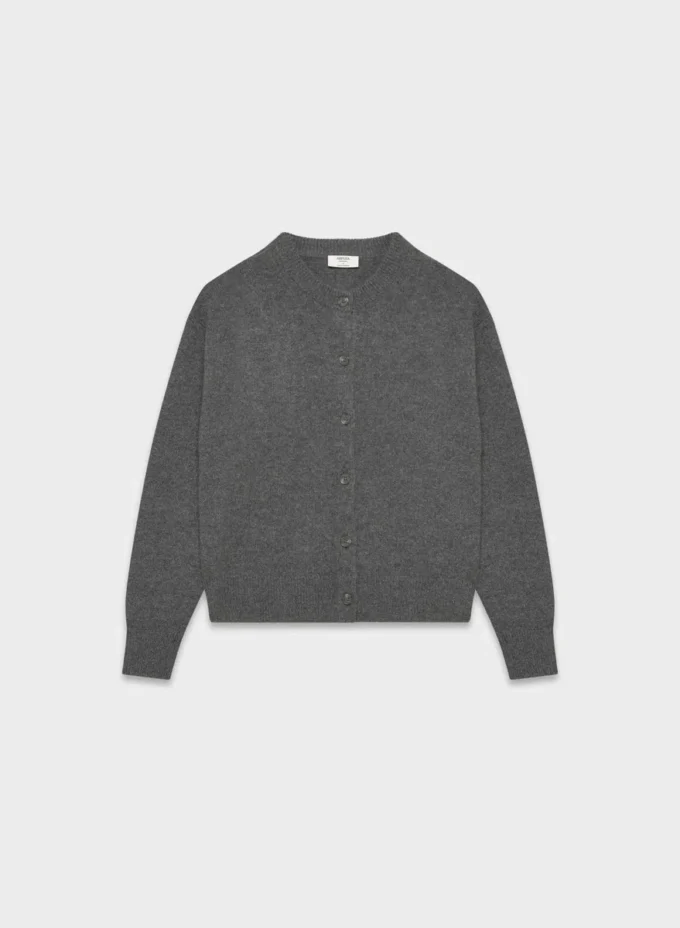 Essential Cashmere Relaxed Crew Cardigan
