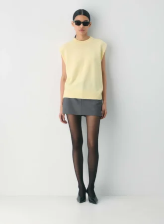 Essential Cashmere Relaxed Crew Vest