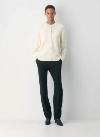 Essential Merino Wool Crew Cardigan