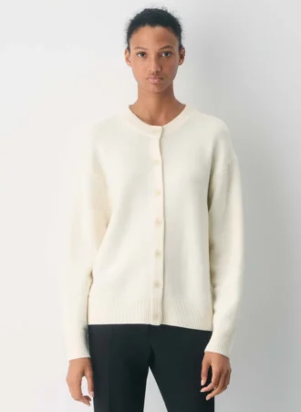 Essential Merino Wool Crew Cardigan