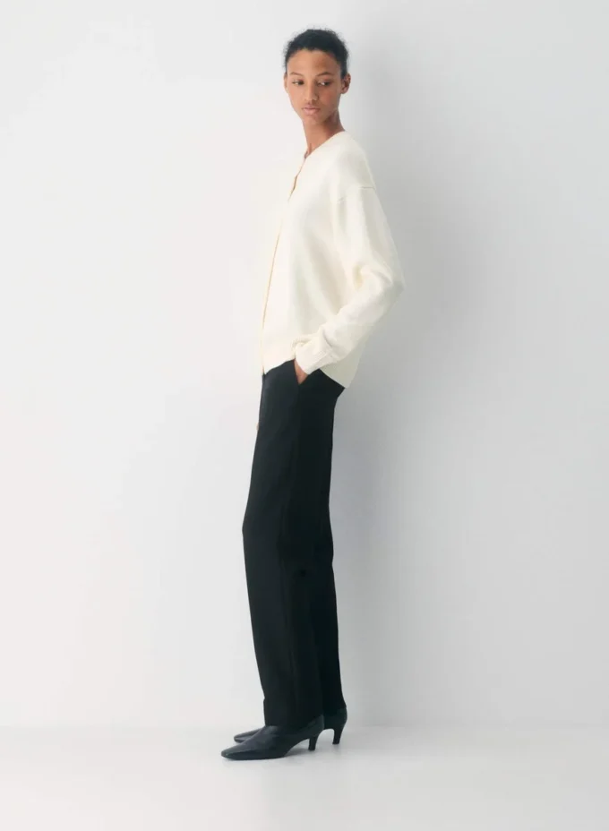 Essential Merino Wool Crew Cardigan