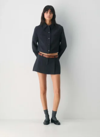 Essential Solid Brass Leather Belt