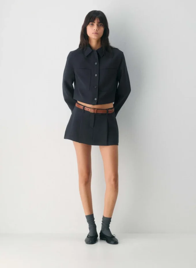 Essential Solid Brass Leather Belt