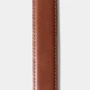 Essential Solid Brass Leather Belt