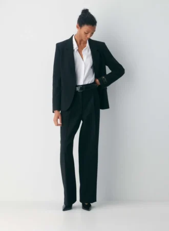 Essential Solid Brass Leather Wide Belt