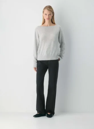 Feather Cashmere Relaxed Boatneck Sweater