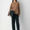 Feather Cashmere Relaxed Crew Sweater