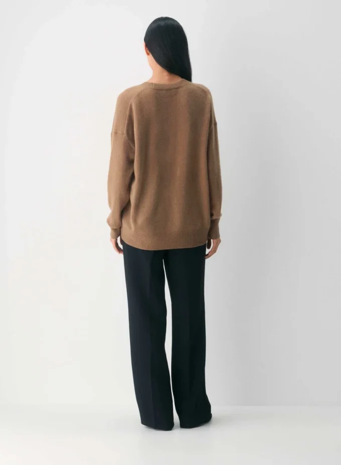 Feather Cashmere Relaxed Crew Sweater