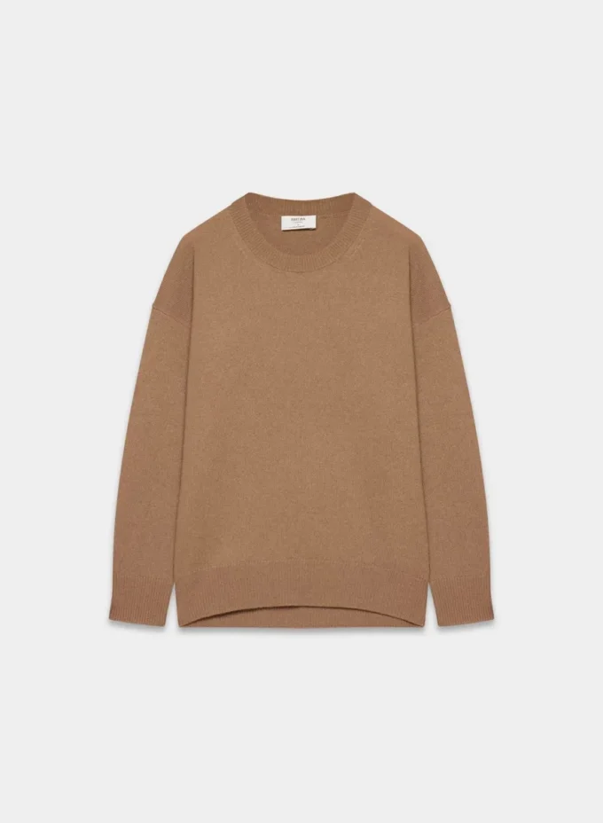 Feather Cashmere Relaxed Crew Sweater