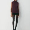 Feather Cashmere Relaxed Turtleneck Tank