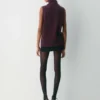 Feather Cashmere Relaxed Turtleneck Tank