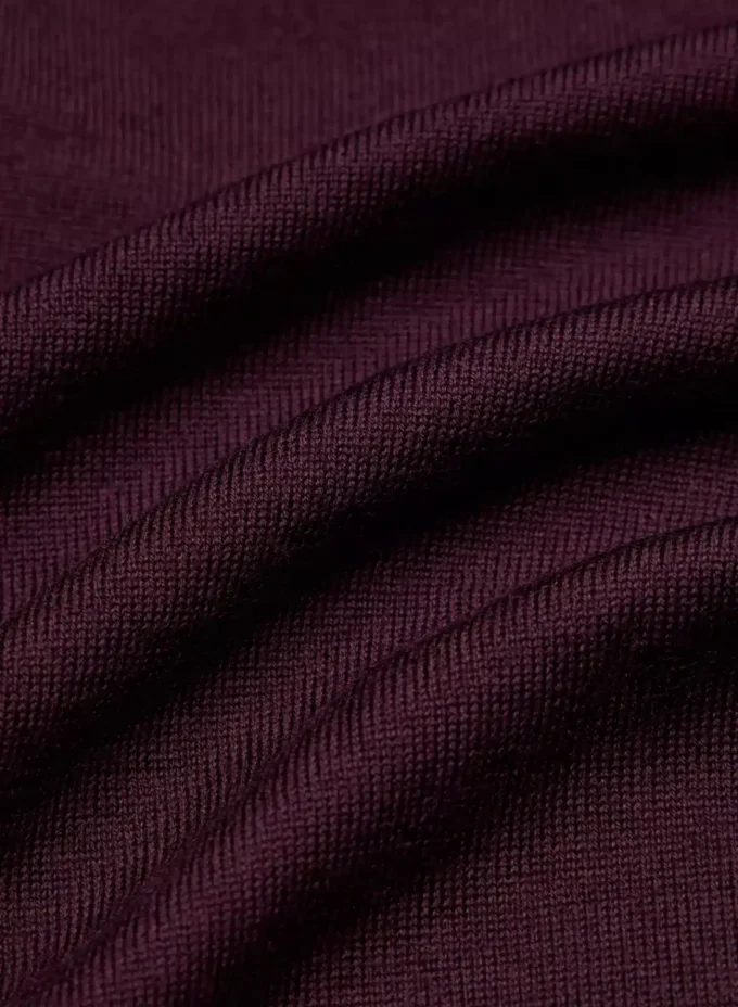 Fine Merino Wool Deep V-neck Sweater