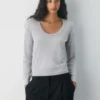 Fine Merino Wool Scoopneck Sweater