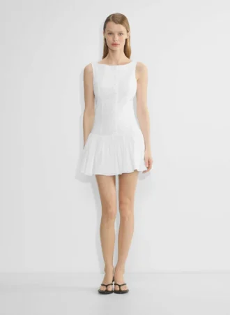 Foxglove Poplin Dress