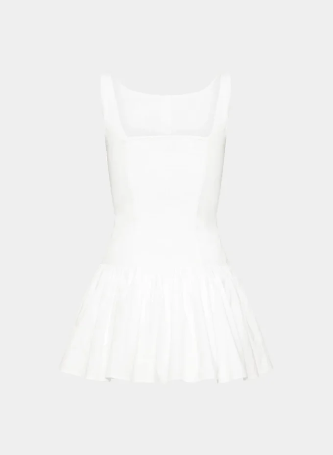 Foxglove Poplin Dress