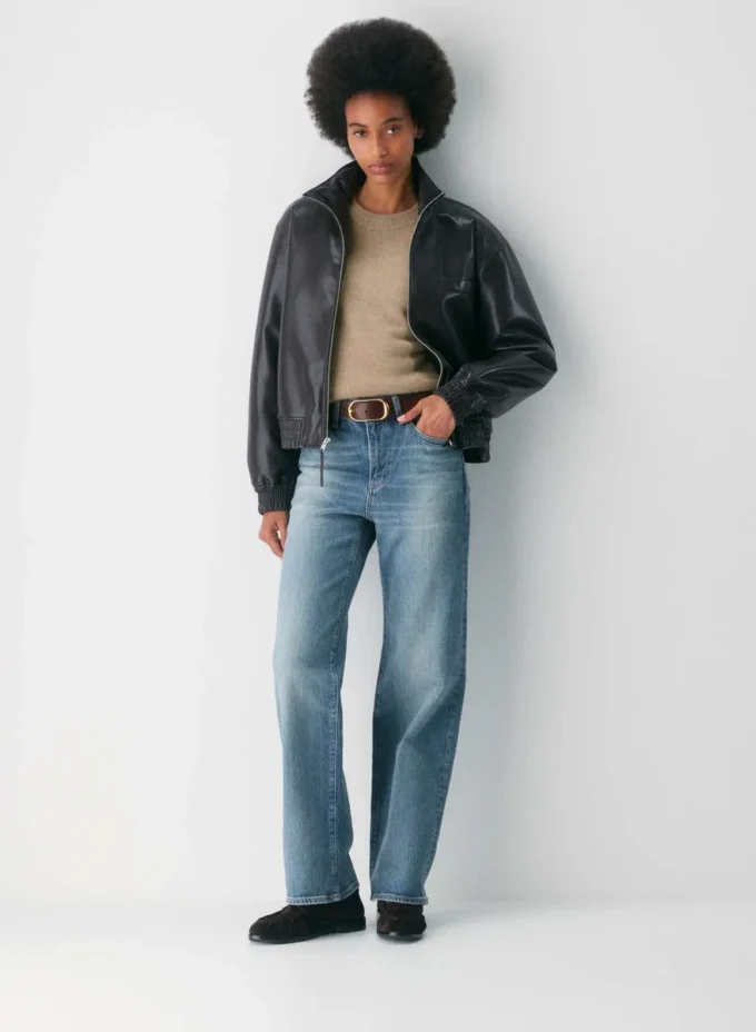 Halo Solid Brass Leather Wide Belt