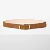 Halo Solid Brass Suede Belt Halo Solid Brass Suede Belt