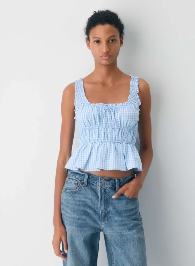 Helena Poplin Top