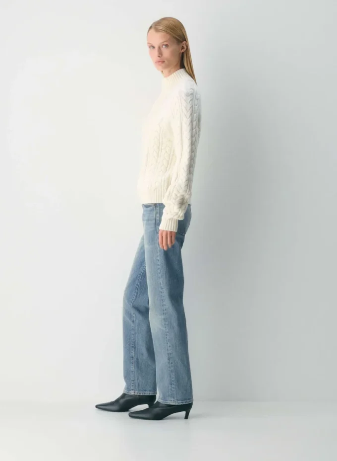 Heritage Knit Merino Wool 1/4 Zip Sweater