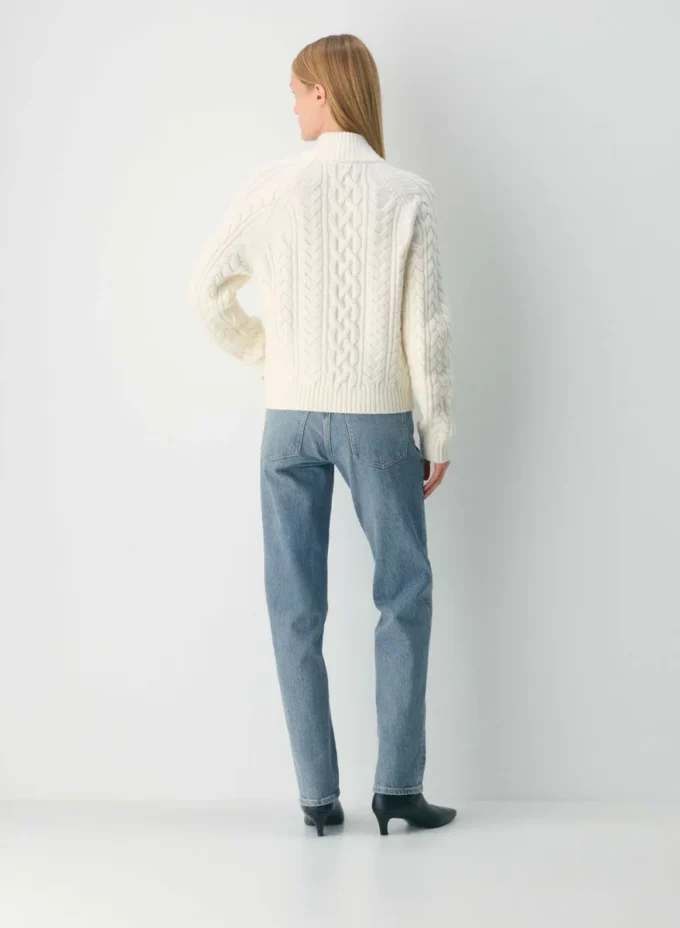 Heritage Knit Merino Wool 1/4 Zip Sweater