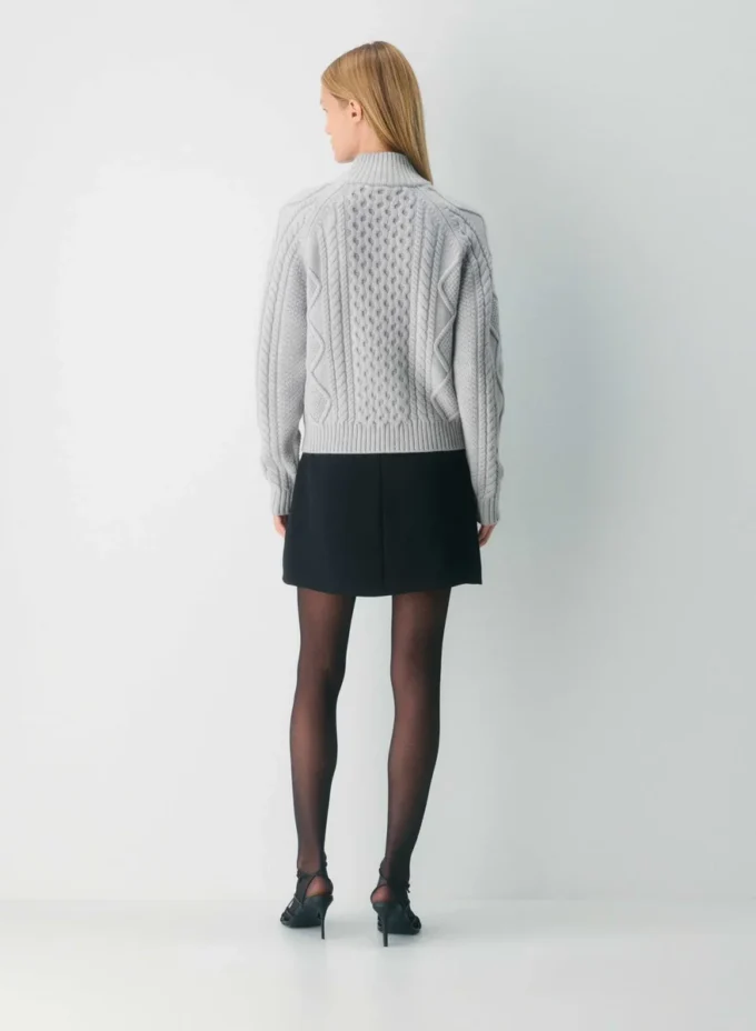 Heritage Knit Merino Wool 1/4 Zip Sweater