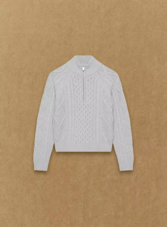 Heritage Knit Merino Wool 1/4 Zip Sweater