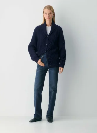 Heritage Knit Merino Wool Cardigan